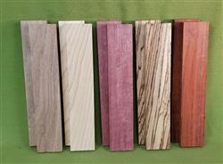 Exotic Wood Craft Pack - 10 Boards 1 1/2" x 8" x 1/2"  #920  $27.99